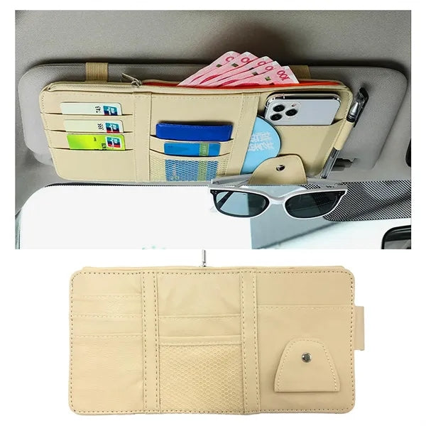Lrather Car Sun Visor Pocket Organizer