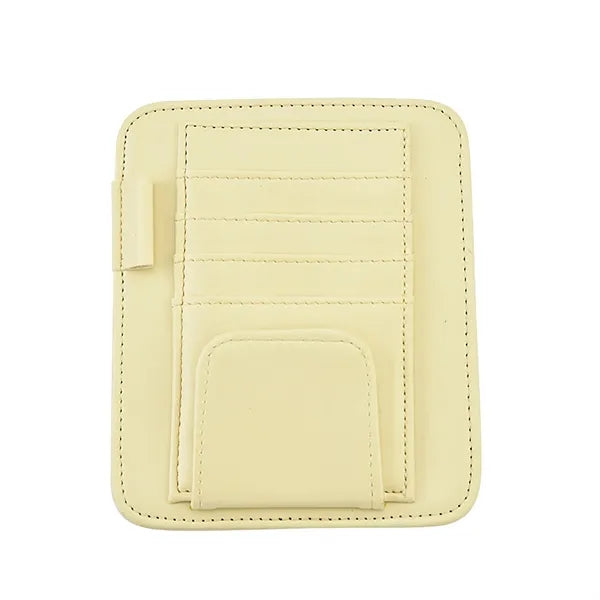 Small Leather Sun Visor Organizer