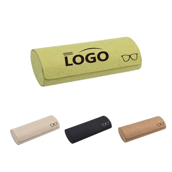 Eco Friendly Hemp Fabric Round Eyeglass Case Free Shipping