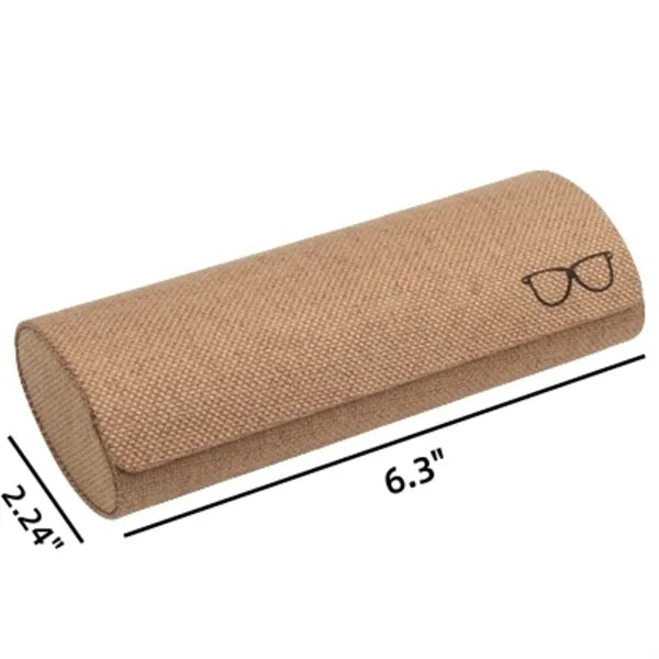 Eco Friendly Hemp Fabric Round Eyeglass Case Free Shipping