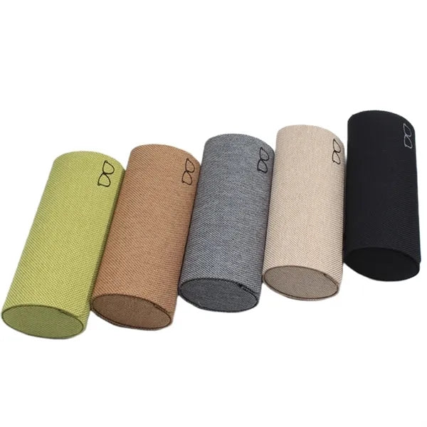 Eco Friendly Hemp Fabric Round Eyeglass Case Free Shipping