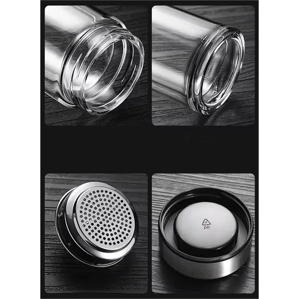 Double-Wall Insulated Borosilicate Glass Tea Cup