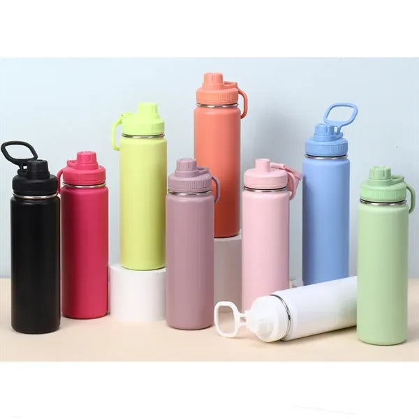 25 oz Insulated Stainless Steel Water Bottle with Spout Lid