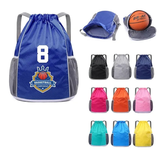 Basketball Backpack Large Capacity Drawstring Bag