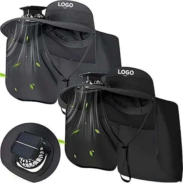 Solar-Powered Neck Fan Sun Hat