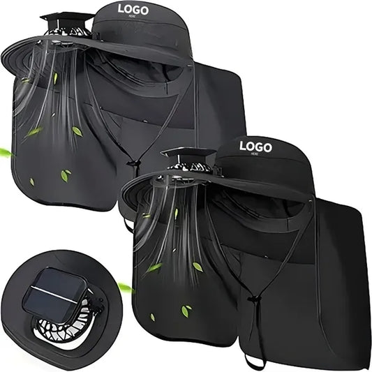Solar-Powered Neck Fan Sun Hat