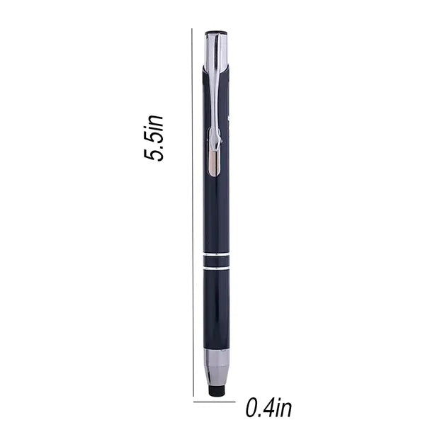 Sleek Spray-Painted Metal Touchscreen Ballpoint Pen