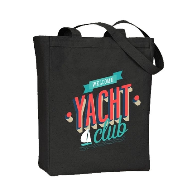 Big Cotton Gusset Black Tote