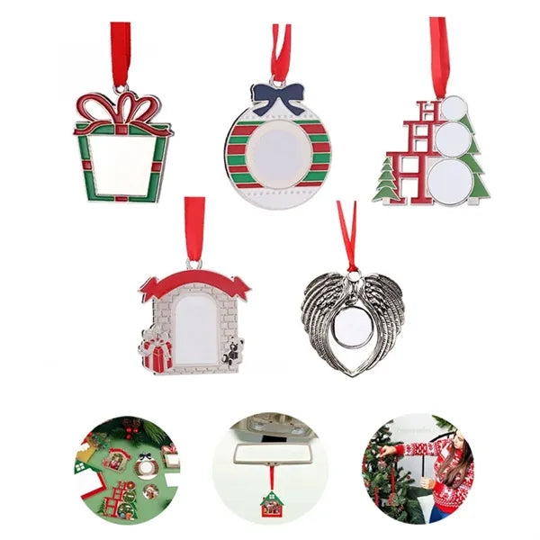 Sublimation Hanging Ornament Christmas Metal Decoration