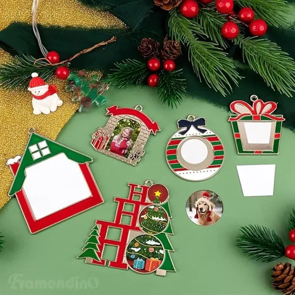 Sublimation Hanging Ornament Christmas Metal Decoration