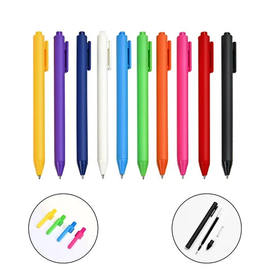 ABS Plastic 0.5mm Black Ink Ballpoint Pen