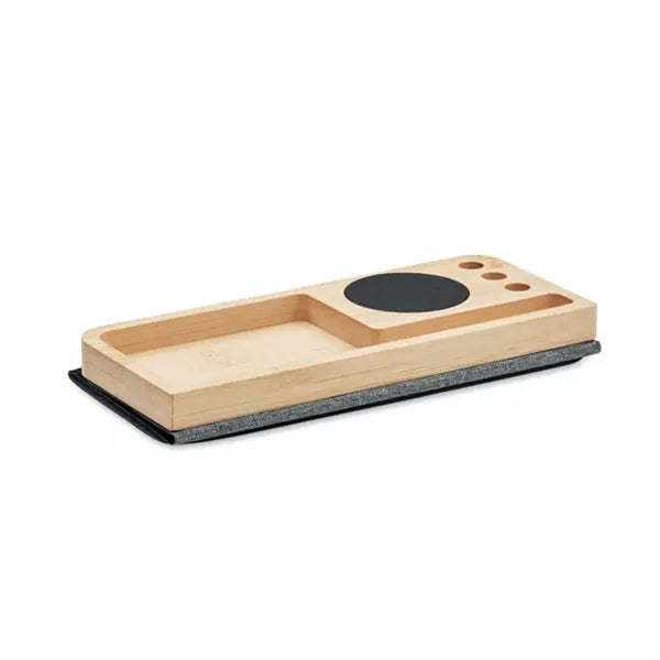 Wireless charger in bamboo 15W Mouse Mat