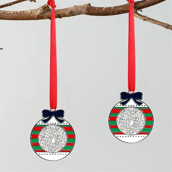 Sublimation Hanging Ornament Christmas Metal Decoration