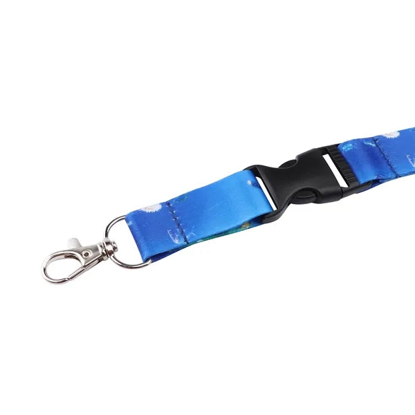 3/4" Custom Breakaway Lanyards Keychain W/ Detachable Buckle