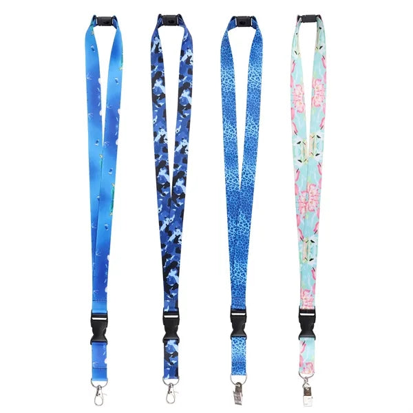 3/4" Custom Breakaway Lanyards Keychain W/ Detachable Buckle