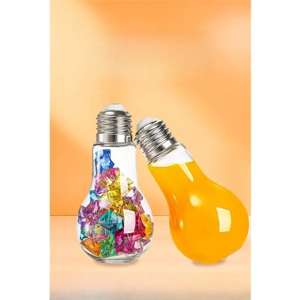 3.4 oz - 17oz Mini Big Light Bulb Plastic Cup Bottle