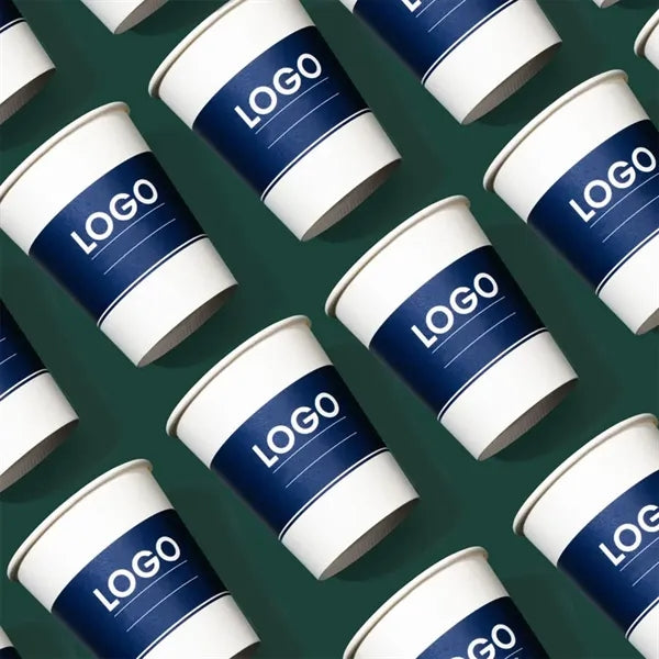 Printed Disposable Paper Cups Hot & Cold Drinks