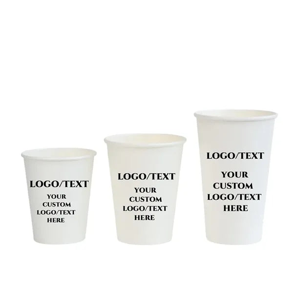 Printed Disposable Paper Cups Hot & Cold Drinks