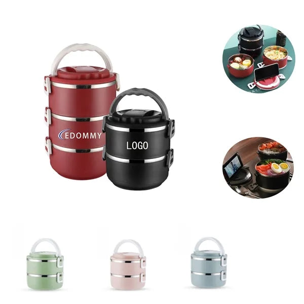 Eco-Friendly Round Stainless Steel Lunch Box