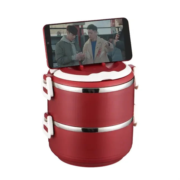 Eco-Friendly Round Stainless Steel Lunch Box