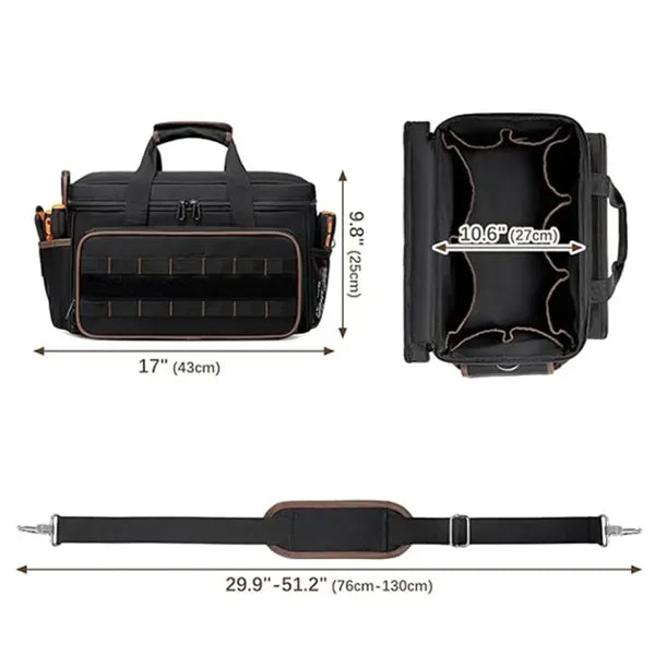 Wear Resistance Tool Organizer with Multiple Pockets Bag