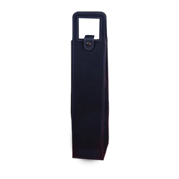 Luxury PU Leather Wine Bottle Gift Bag