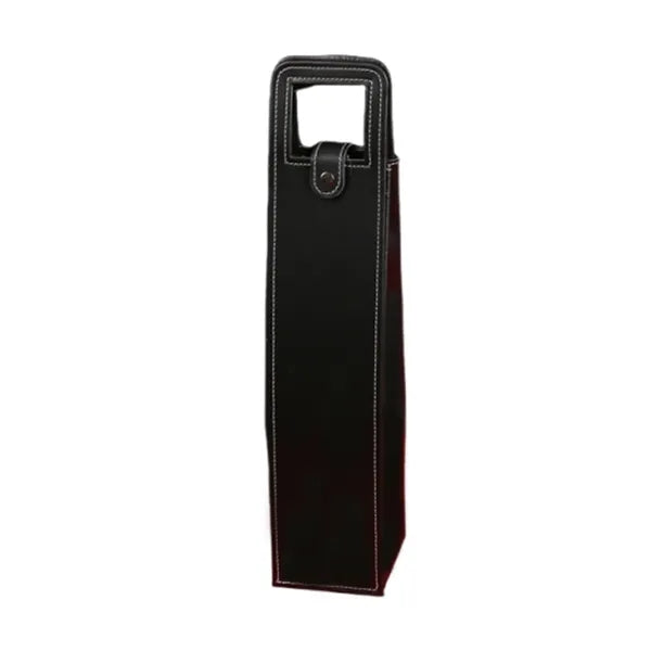 Luxury PU Leather Wine Bottle Gift Bag