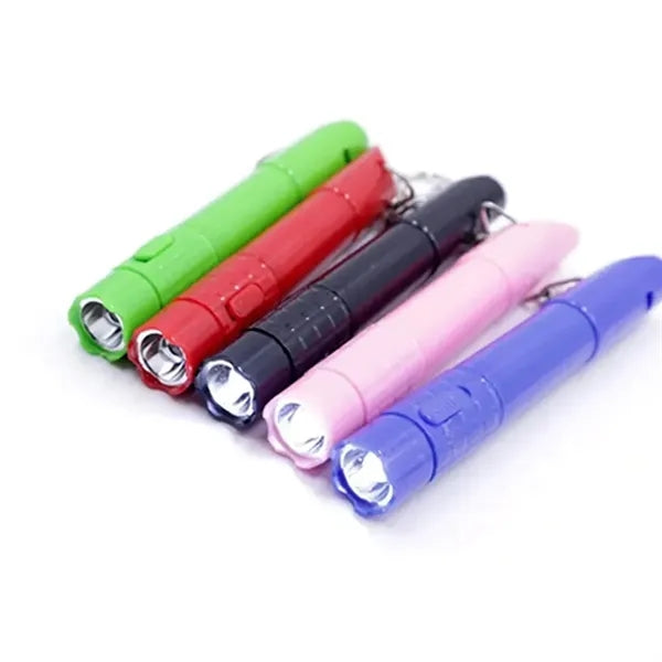 Ballpoint Pen with Keychain and LED