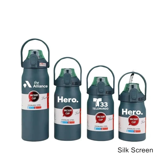 34 to 57oz Dual Drink Stainless Steel Vacuum Sports Bottle