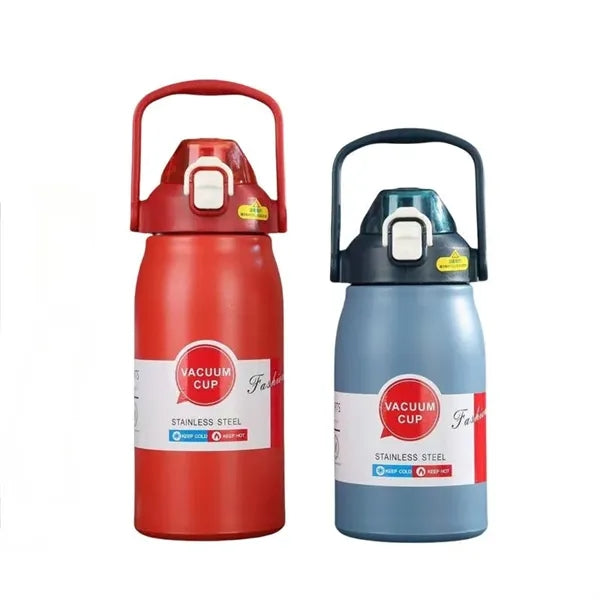 34 to 57oz Dual Drink Stainless Steel Vacuum Sports Bottle