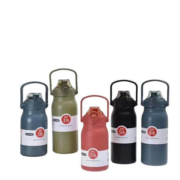 34 to 57oz Dual Drink Stainless Steel Vacuum Sports Bottle