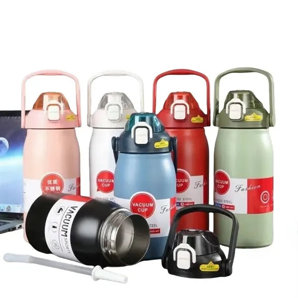 34 to 57oz Dual Drink Stainless Steel Vacuum Sports Bottle