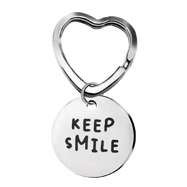 Stainless Steel Round Keychain