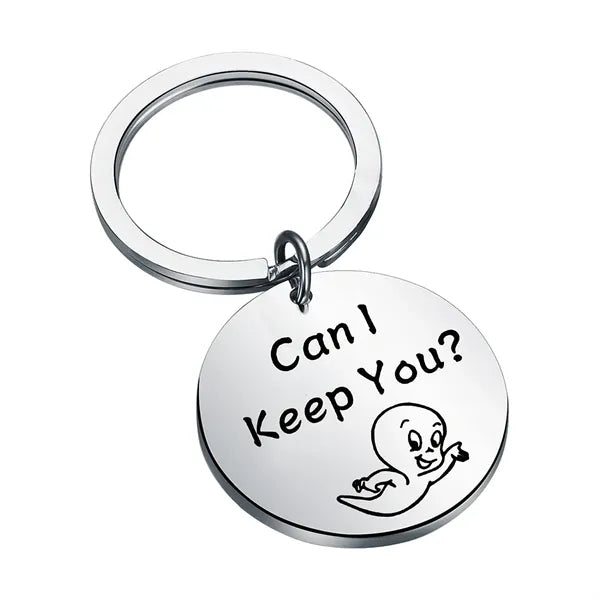 Stainless Steel Round Keychain