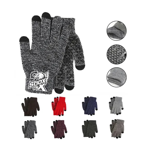 Non Slip Touch Screen Warm Knit Gloves