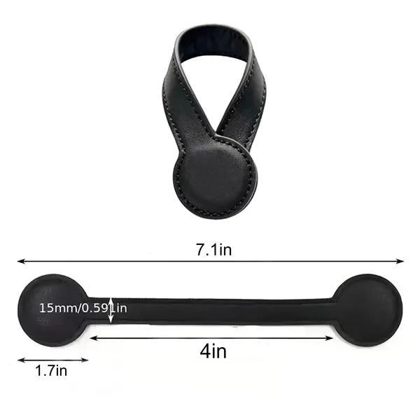 Stylish PU Leather Hat Clip Holder
