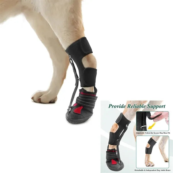 Hard-soled dog shoes