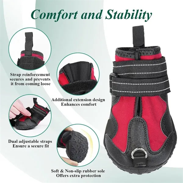 Hard-soled dog shoes