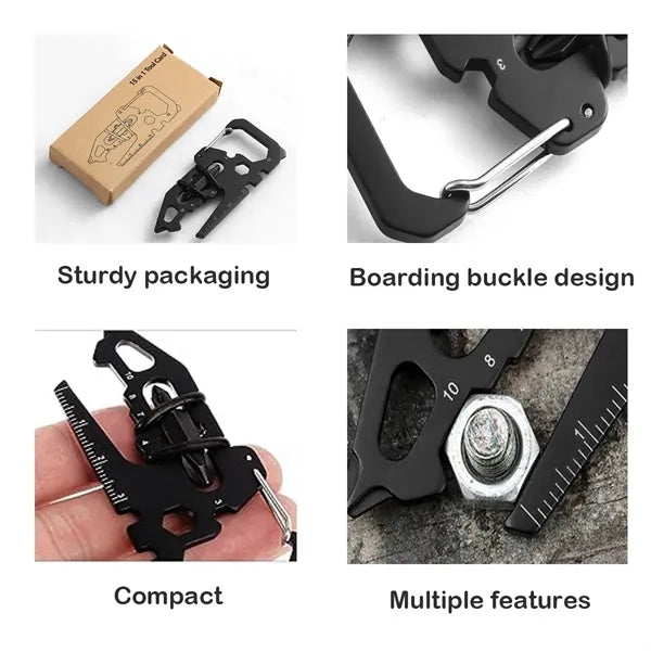 15 in 1 Tool Card Keychain