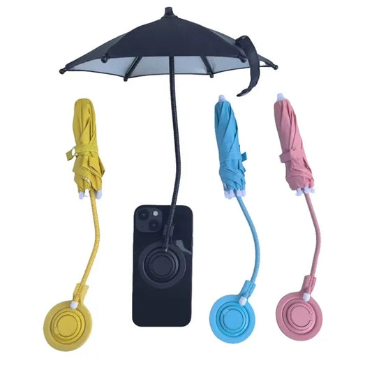 Magnetic Retractable Cell Phone Stand Umbrella