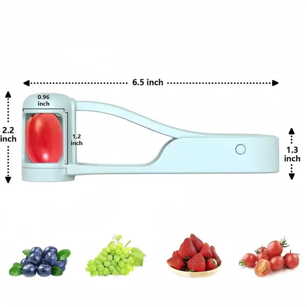 Portable fruit slicing machine
