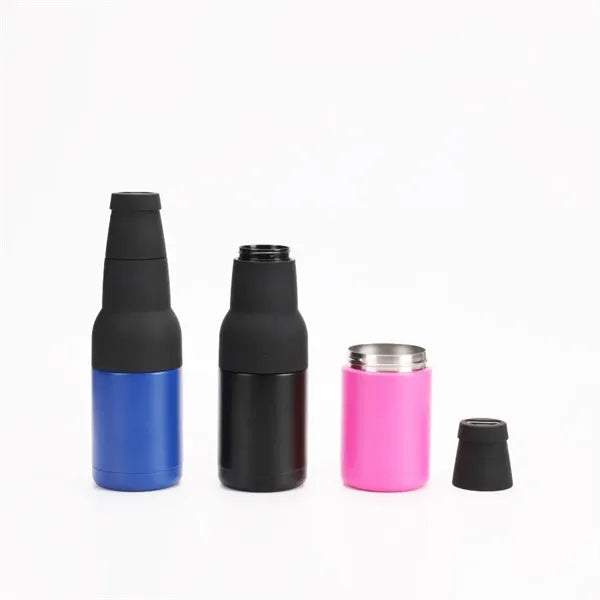 12oz 3 in 1 Insulated Vacuum Can Cooler with Beer Opener