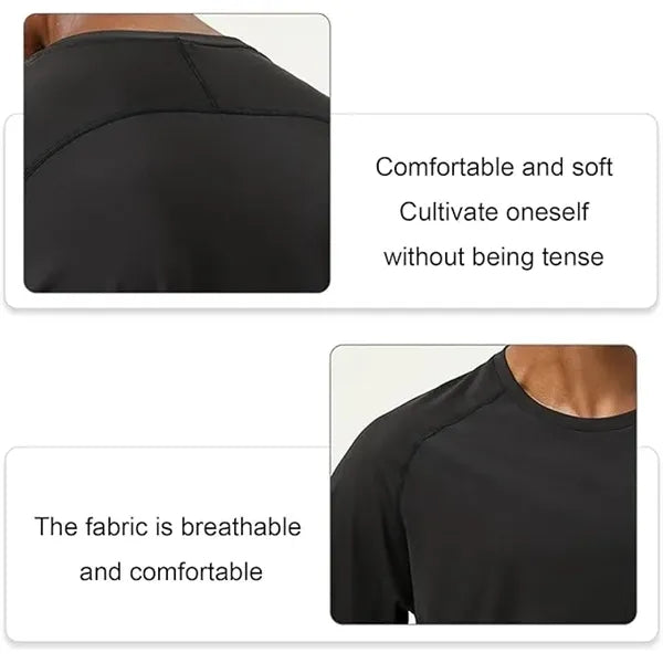 Quick Dry Shirt Men's Long Sleeve Athletic T-Shirt
