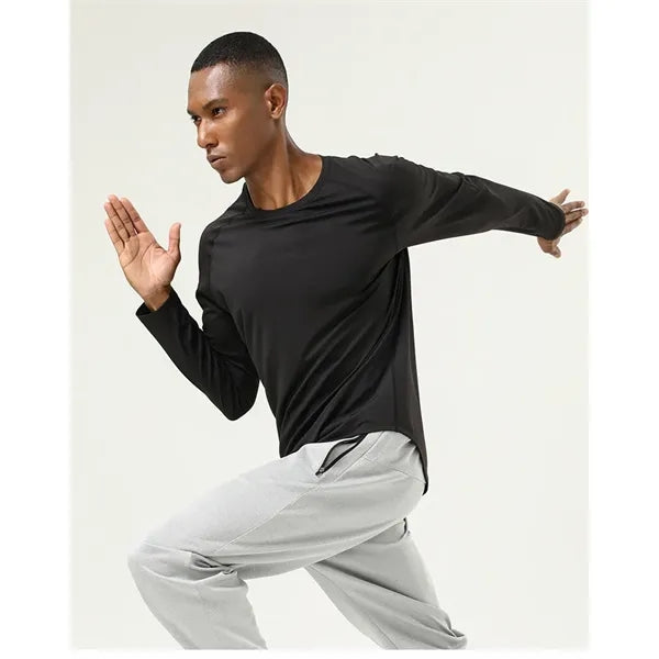 Quick Dry Shirt Men's Long Sleeve Athletic T-Shirt