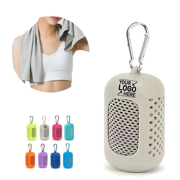Workout & Yoga Cooling Towel with Silicone Storage Bag