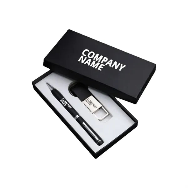 Ballpoint Pen and Keychain Business Gift Set