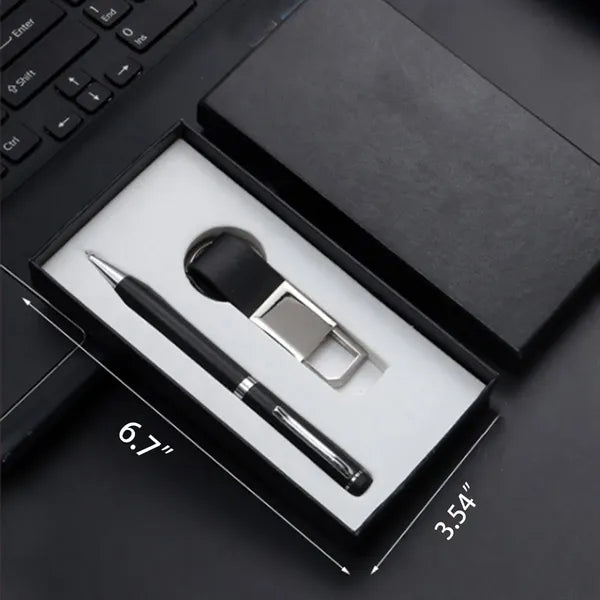 Ballpoint Pen and Keychain Business Gift Set