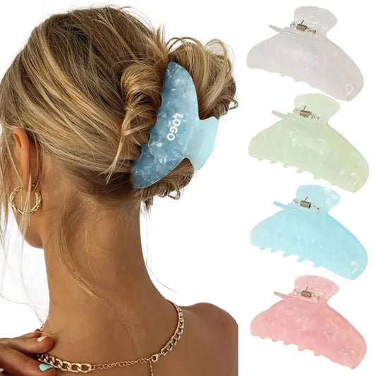 Large Acrylic Hair Claw Clips with Strong Hold