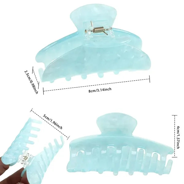 Large Acrylic Hair Claw Clips with Strong Hold