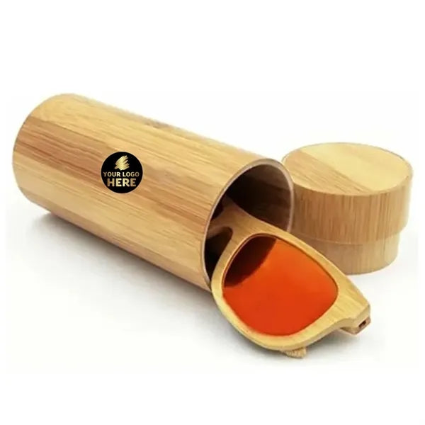 Natural Bamboo Sunglasses Storage Case with Lid